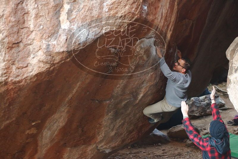 Bouldering in Hueco Tanks on 11/30/2019 with Blue Lizard Climbing and Yoga

Filename: SRM_20191130_1100580.jpg
Aperture: f/3.5
Shutter Speed: 1/250
Body: Canon EOS-1D Mark II
Lens: Canon EF 50mm f/1.8 II