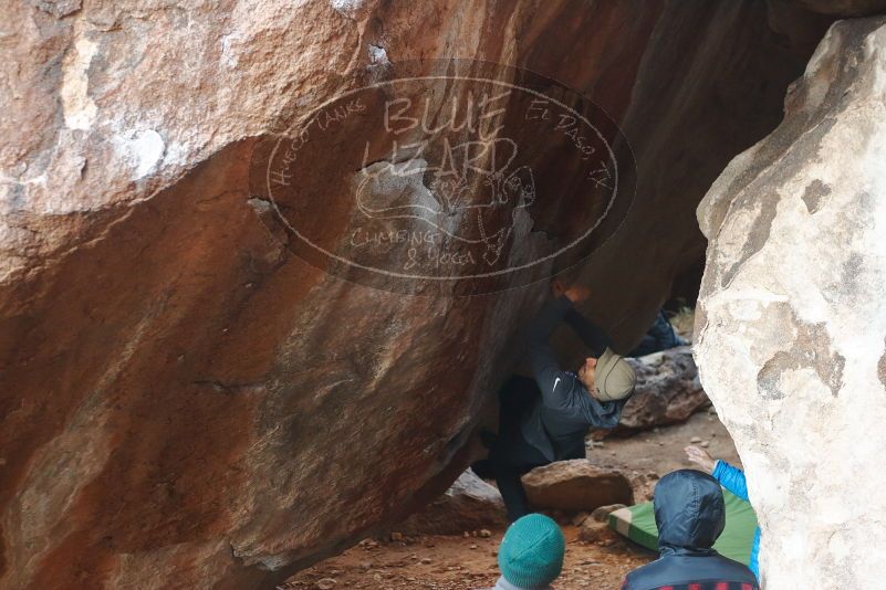 Bouldering in Hueco Tanks on 11/30/2019 with Blue Lizard Climbing and Yoga

Filename: SRM_20191130_1107590.jpg
Aperture: f/3.2
Shutter Speed: 1/250
Body: Canon EOS-1D Mark II
Lens: Canon EF 50mm f/1.8 II