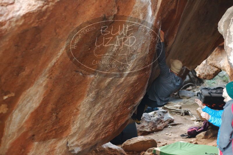 Bouldering in Hueco Tanks on 11/30/2019 with Blue Lizard Climbing and Yoga

Filename: SRM_20191130_1109340.jpg
Aperture: f/2.5
Shutter Speed: 1/250
Body: Canon EOS-1D Mark II
Lens: Canon EF 50mm f/1.8 II