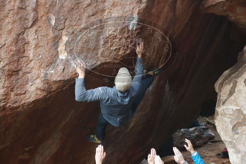 Bouldering in Hueco Tanks on 11/30/2019 with Blue Lizard Climbing and Yoga

Filename: SRM_20191130_1110060.jpg
Aperture: f/4.0
Shutter Speed: 1/250
Body: Canon EOS-1D Mark II
Lens: Canon EF 50mm f/1.8 II