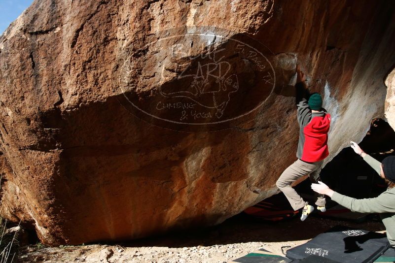 Bouldering in Hueco Tanks on 11/30/2019 with Blue Lizard Climbing and Yoga

Filename: SRM_20191130_1209090.jpg
Aperture: f/7.1
Shutter Speed: 1/250
Body: Canon EOS-1D Mark II
Lens: Canon EF 16-35mm f/2.8 L