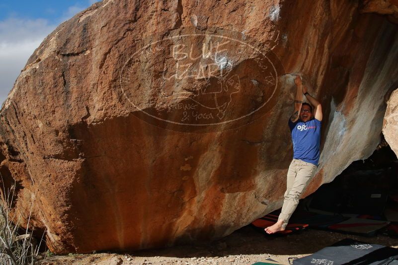 Bouldering in Hueco Tanks on 11/30/2019 with Blue Lizard Climbing and Yoga

Filename: SRM_20191130_1213150.jpg
Aperture: f/8.0
Shutter Speed: 1/250
Body: Canon EOS-1D Mark II
Lens: Canon EF 16-35mm f/2.8 L