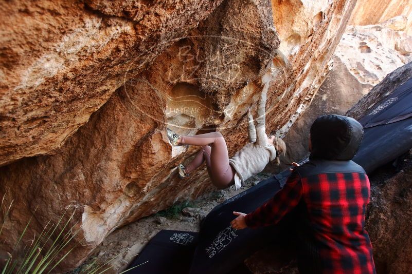 Bouldering in Hueco Tanks on 11/30/2019 with Blue Lizard Climbing and Yoga

Filename: SRM_20191130_1240470.jpg
Aperture: f/4.0
Shutter Speed: 1/250
Body: Canon EOS-1D Mark II
Lens: Canon EF 16-35mm f/2.8 L