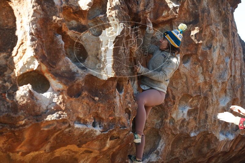 Bouldering in Hueco Tanks on 11/30/2019 with Blue Lizard Climbing and Yoga

Filename: SRM_20191130_1458400.jpg
Aperture: f/6.3
Shutter Speed: 1/250
Body: Canon EOS-1D Mark II
Lens: Canon EF 50mm f/1.8 II