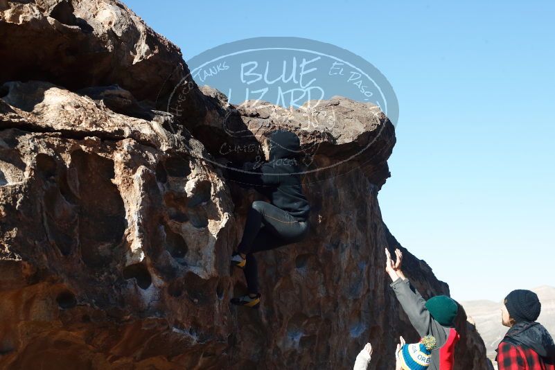 Bouldering in Hueco Tanks on 11/30/2019 with Blue Lizard Climbing and Yoga

Filename: SRM_20191130_1513310.jpg
Aperture: f/8.0
Shutter Speed: 1/320
Body: Canon EOS-1D Mark II
Lens: Canon EF 50mm f/1.8 II