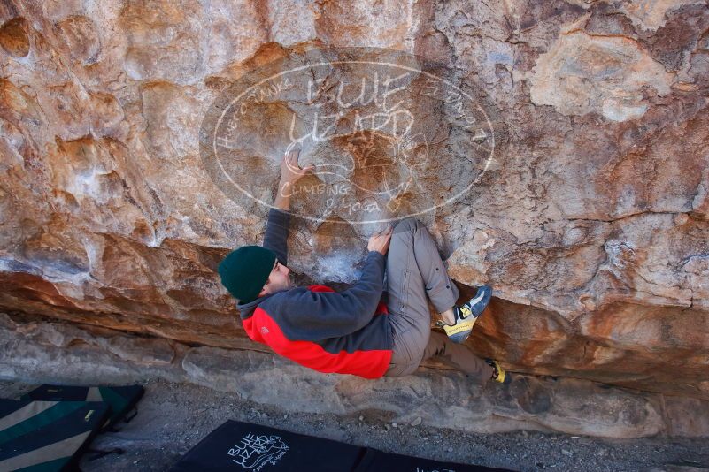 Bouldering in Hueco Tanks on 11/30/2019 with Blue Lizard Climbing and Yoga

Filename: SRM_20191130_1534420.jpg
Aperture: f/5.0
Shutter Speed: 1/250
Body: Canon EOS-1D Mark II
Lens: Canon EF 16-35mm f/2.8 L