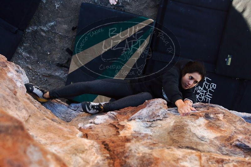 Bouldering in Hueco Tanks on 11/30/2019 with Blue Lizard Climbing and Yoga

Filename: SRM_20191130_1547570.jpg
Aperture: f/4.5
Shutter Speed: 1/250
Body: Canon EOS-1D Mark II
Lens: Canon EF 16-35mm f/2.8 L