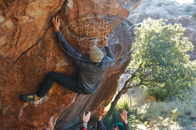 Bouldering in Hueco Tanks on 11/30/2019 with Blue Lizard Climbing and Yoga

Filename: SRM_20191130_1624090.jpg
Aperture: f/4.5
Shutter Speed: 1/250
Body: Canon EOS-1D Mark II
Lens: Canon EF 50mm f/1.8 II