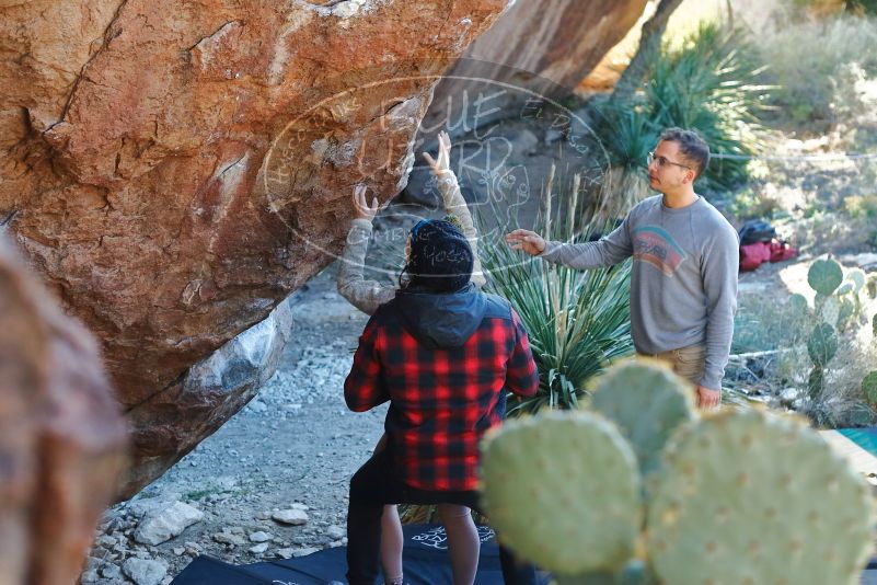 Bouldering in Hueco Tanks on 11/30/2019 with Blue Lizard Climbing and Yoga

Filename: SRM_20191130_1632130.jpg
Aperture: f/3.2
Shutter Speed: 1/250
Body: Canon EOS-1D Mark II
Lens: Canon EF 50mm f/1.8 II