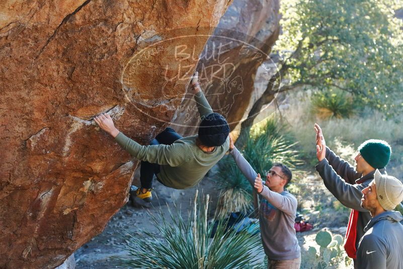 Bouldering in Hueco Tanks on 11/30/2019 with Blue Lizard Climbing and Yoga

Filename: SRM_20191130_1634450.jpg
Aperture: f/4.0
Shutter Speed: 1/250
Body: Canon EOS-1D Mark II
Lens: Canon EF 50mm f/1.8 II