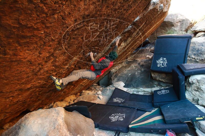 Bouldering in Hueco Tanks on 11/30/2019 with Blue Lizard Climbing and Yoga

Filename: SRM_20191130_1746150.jpg
Aperture: f/3.5
Shutter Speed: 1/250
Body: Canon EOS-1D Mark II
Lens: Canon EF 16-35mm f/2.8 L