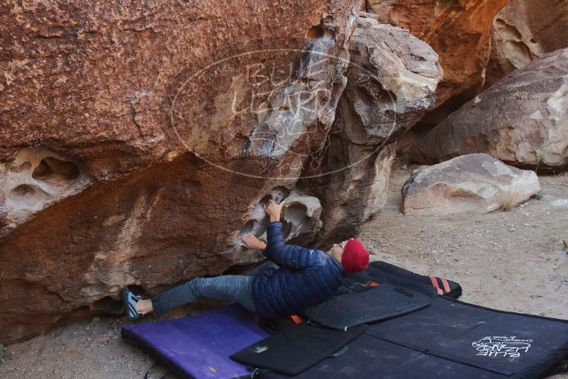 Bouldering in Hueco Tanks on 12/06/2019 with Blue Lizard Climbing and Yoga

Filename: SRM_20191206_1019420.jpg
Aperture: f/4.5
Shutter Speed: 1/250
Body: Canon EOS-1D Mark II
Lens: Canon EF 16-35mm f/2.8 L