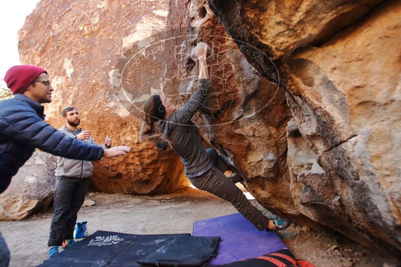 Bouldering in Hueco Tanks on 12/06/2019 with Blue Lizard Climbing and Yoga

Filename: SRM_20191206_1034310.jpg
Aperture: f/4.0
Shutter Speed: 1/250
Body: Canon EOS-1D Mark II
Lens: Canon EF 16-35mm f/2.8 L