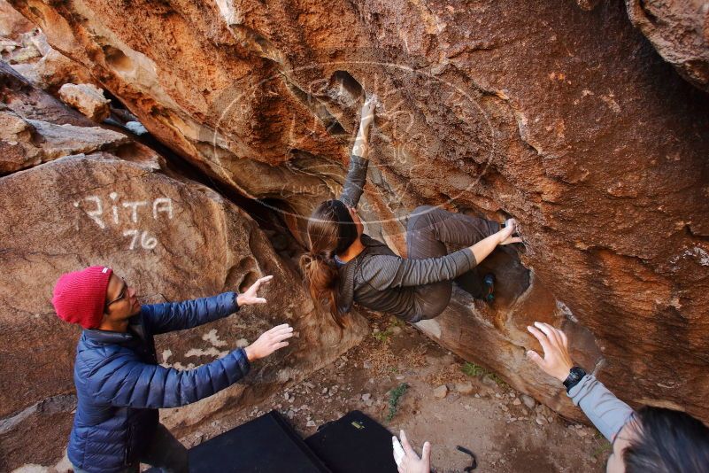 Bouldering in Hueco Tanks on 12/06/2019 with Blue Lizard Climbing and Yoga

Filename: SRM_20191206_1043320.jpg
Aperture: f/4.5
Shutter Speed: 1/250
Body: Canon EOS-1D Mark II
Lens: Canon EF 16-35mm f/2.8 L