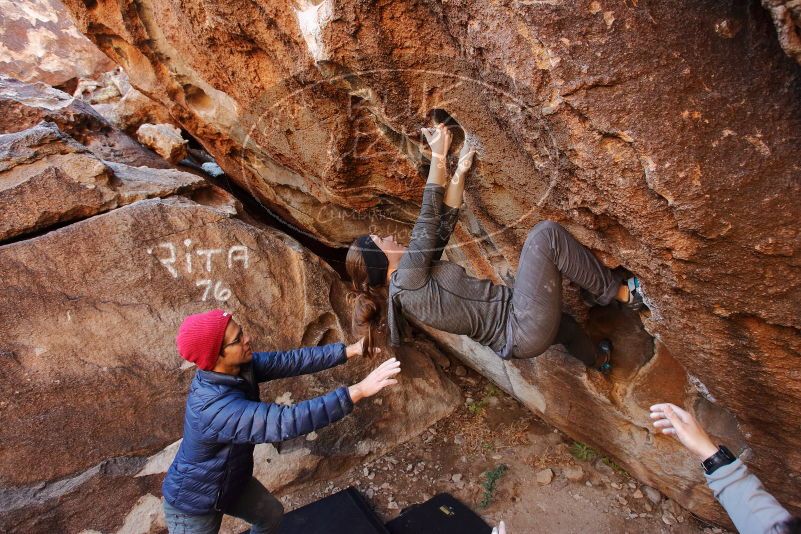 Bouldering in Hueco Tanks on 12/06/2019 with Blue Lizard Climbing and Yoga

Filename: SRM_20191206_1043330.jpg
Aperture: f/4.5
Shutter Speed: 1/250
Body: Canon EOS-1D Mark II
Lens: Canon EF 16-35mm f/2.8 L