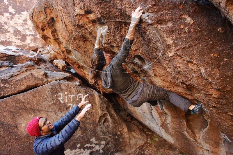 Bouldering in Hueco Tanks on 12/06/2019 with Blue Lizard Climbing and Yoga

Filename: SRM_20191206_1043490.jpg
Aperture: f/4.5
Shutter Speed: 1/250
Body: Canon EOS-1D Mark II
Lens: Canon EF 16-35mm f/2.8 L