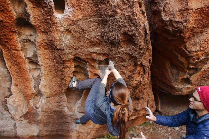 Bouldering in Hueco Tanks on 12/06/2019 with Blue Lizard Climbing and Yoga

Filename: SRM_20191206_1105060.jpg
Aperture: f/4.5
Shutter Speed: 1/250
Body: Canon EOS-1D Mark II
Lens: Canon EF 16-35mm f/2.8 L