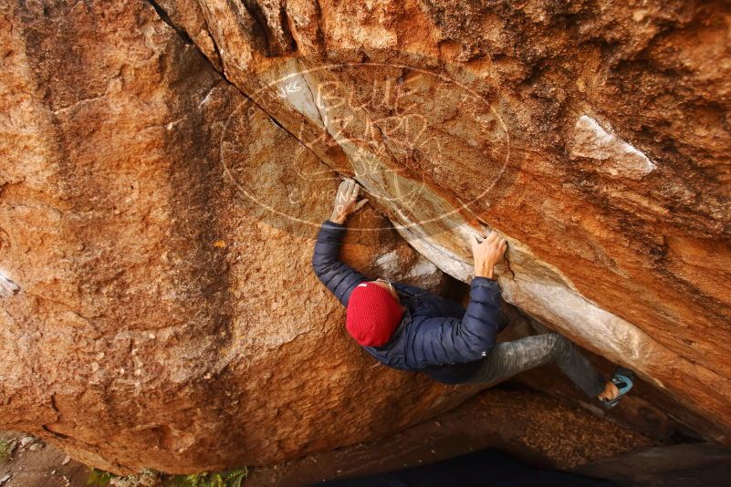 Bouldering in Hueco Tanks on 12/06/2019 with Blue Lizard Climbing and Yoga

Filename: SRM_20191206_1146430.jpg
Aperture: f/4.5
Shutter Speed: 1/250
Body: Canon EOS-1D Mark II
Lens: Canon EF 16-35mm f/2.8 L