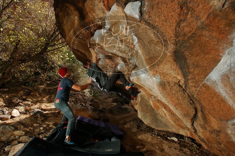 Bouldering in Hueco Tanks on 12/06/2019 with Blue Lizard Climbing and Yoga

Filename: SRM_20191206_1337080.jpg
Aperture: f/7.1
Shutter Speed: 1/250
Body: Canon EOS-1D Mark II
Lens: Canon EF 16-35mm f/2.8 L