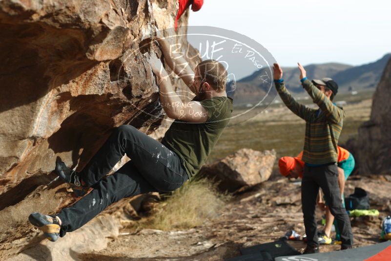 Bouldering in Hueco Tanks on 12/11/2019 with Blue Lizard Climbing and Yoga

Filename: SRM_20191211_0958140.jpg
Aperture: f/3.5
Shutter Speed: 1/400
Body: Canon EOS-1D Mark II
Lens: Canon EF 50mm f/1.8 II