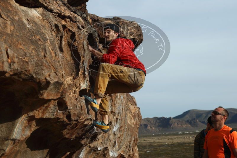 Bouldering in Hueco Tanks on 12/11/2019 with Blue Lizard Climbing and Yoga

Filename: SRM_20191211_1001580.jpg
Aperture: f/5.0
Shutter Speed: 1/400
Body: Canon EOS-1D Mark II
Lens: Canon EF 50mm f/1.8 II