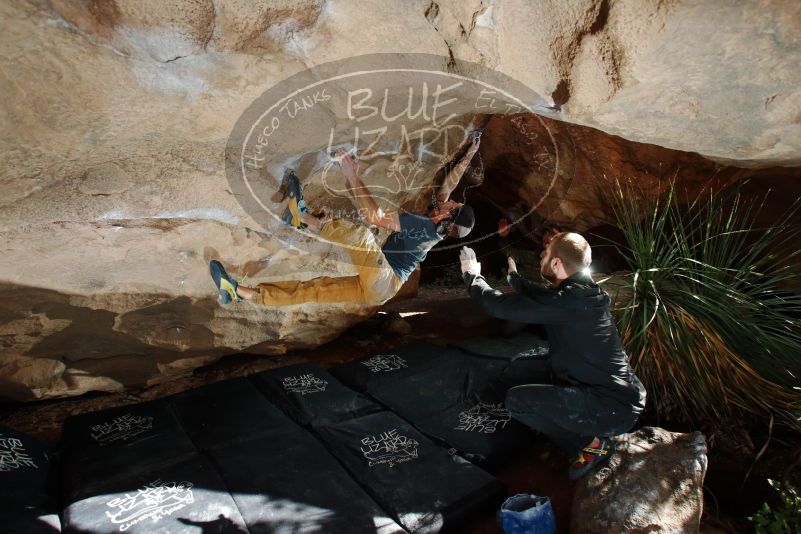 Bouldering in Hueco Tanks on 12/11/2019 with Blue Lizard Climbing and Yoga

Filename: SRM_20191211_1218070.jpg
Aperture: f/6.3
Shutter Speed: 1/250
Body: Canon EOS-1D Mark II
Lens: Canon EF 16-35mm f/2.8 L