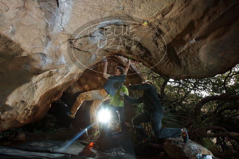 Bouldering in Hueco Tanks on 12/11/2019 with Blue Lizard Climbing and Yoga

Filename: SRM_20191211_1244090.jpg
Aperture: f/6.3
Shutter Speed: 1/250
Body: Canon EOS-1D Mark II
Lens: Canon EF 16-35mm f/2.8 L