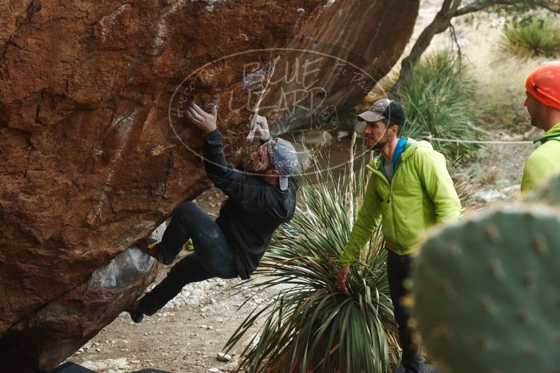 Bouldering in Hueco Tanks on 12/11/2019 with Blue Lizard Climbing and Yoga

Filename: SRM_20191211_1628101.jpg
Aperture: f/4.5
Shutter Speed: 1/250
Body: Canon EOS-1D Mark II
Lens: Canon EF 50mm f/1.8 II