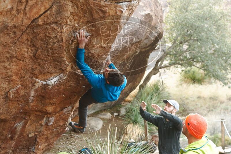 Bouldering in Hueco Tanks on 12/11/2019 with Blue Lizard Climbing and Yoga

Filename: SRM_20191211_1644180.jpg
Aperture: f/4.0
Shutter Speed: 1/125
Body: Canon EOS-1D Mark II
Lens: Canon EF 50mm f/1.8 II