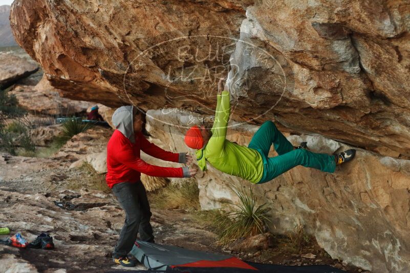 Bouldering in Hueco Tanks on 12/11/2019 with Blue Lizard Climbing and Yoga

Filename: SRM_20191211_1805520.jpg
Aperture: f/3.2
Shutter Speed: 1/250
Body: Canon EOS-1D Mark II
Lens: Canon EF 50mm f/1.8 II