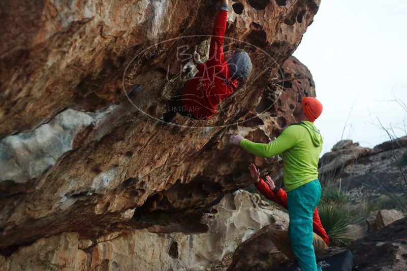 Bouldering in Hueco Tanks on 12/11/2019 with Blue Lizard Climbing and Yoga

Filename: SRM_20191211_1813210.jpg
Aperture: f/2.5
Shutter Speed: 1/250
Body: Canon EOS-1D Mark II
Lens: Canon EF 50mm f/1.8 II