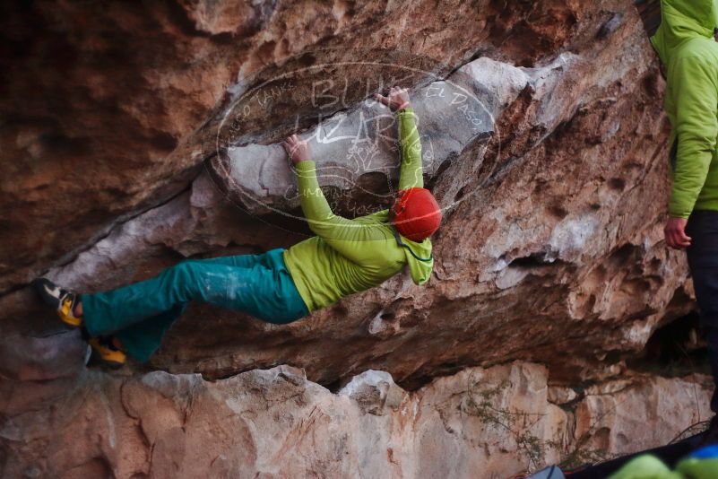 Bouldering in Hueco Tanks on 12/11/2019 with Blue Lizard Climbing and Yoga

Filename: SRM_20191211_1819010.jpg
Aperture: f/1.8
Shutter Speed: 1/250
Body: Canon EOS-1D Mark II
Lens: Canon EF 50mm f/1.8 II