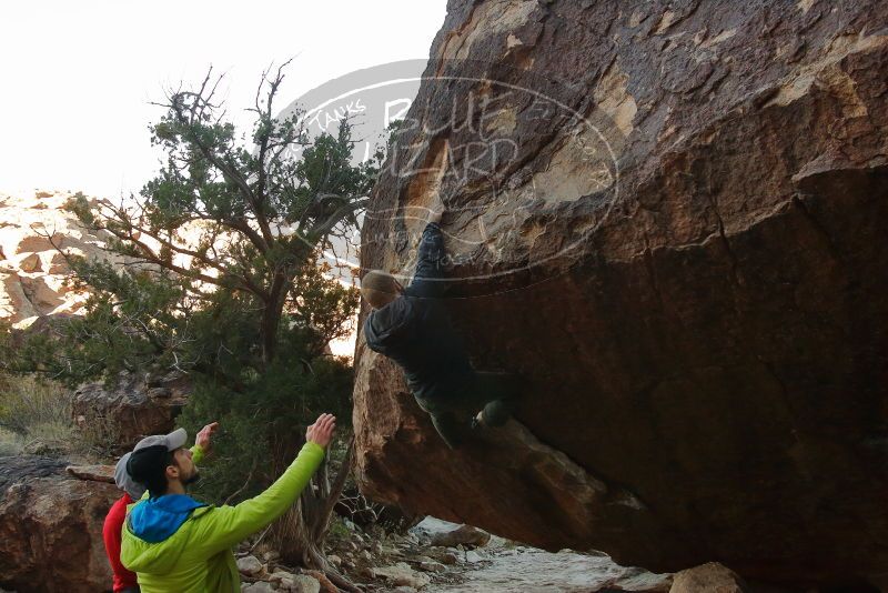 Bouldering in Hueco Tanks on 12/13/2019 with Blue Lizard Climbing and Yoga

Filename: SRM_20191213_1013480.jpg
Aperture: f/5.6
Shutter Speed: 1/250
Body: Canon EOS-1D Mark II
Lens: Canon EF 16-35mm f/2.8 L