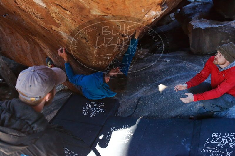 Bouldering in Hueco Tanks on 12/13/2019 with Blue Lizard Climbing and Yoga

Filename: SRM_20191213_1210320.jpg
Aperture: f/4.0
Shutter Speed: 1/250
Body: Canon EOS-1D Mark II
Lens: Canon EF 16-35mm f/2.8 L