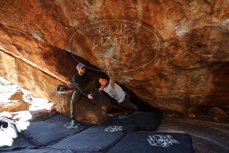 Bouldering in Hueco Tanks on 12/13/2019 with Blue Lizard Climbing and Yoga

Filename: SRM_20191213_1339031.jpg
Aperture: f/4.0
Shutter Speed: 1/250
Body: Canon EOS-1D Mark II
Lens: Canon EF 16-35mm f/2.8 L