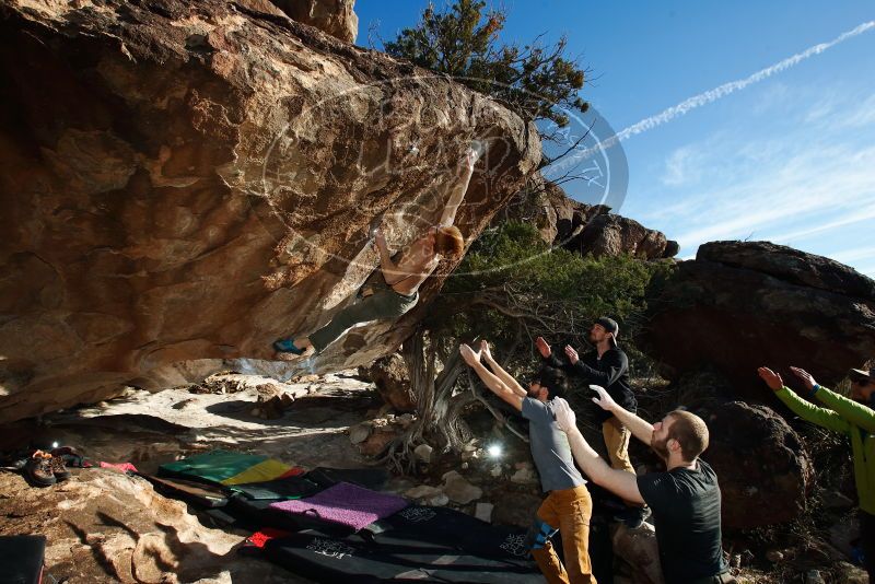 Bouldering in Hueco Tanks on 12/13/2019 with Blue Lizard Climbing and Yoga

Filename: SRM_20191213_1626190.jpg
Aperture: f/7.1
Shutter Speed: 1/250
Body: Canon EOS-1D Mark II
Lens: Canon EF 16-35mm f/2.8 L