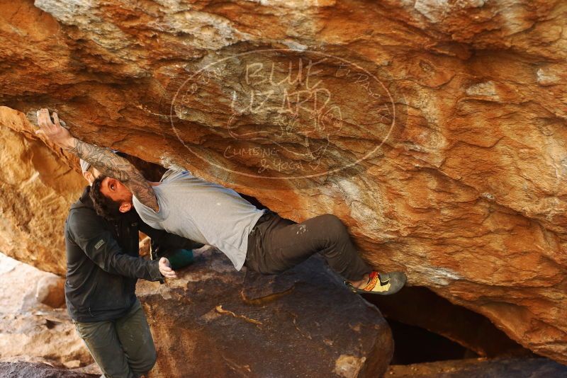 Bouldering in Hueco Tanks on 12/13/2019 with Blue Lizard Climbing and Yoga

Filename: SRM_20191213_1643220.jpg
Aperture: f/3.2
Shutter Speed: 1/250
Body: Canon EOS-1D Mark II
Lens: Canon EF 50mm f/1.8 II