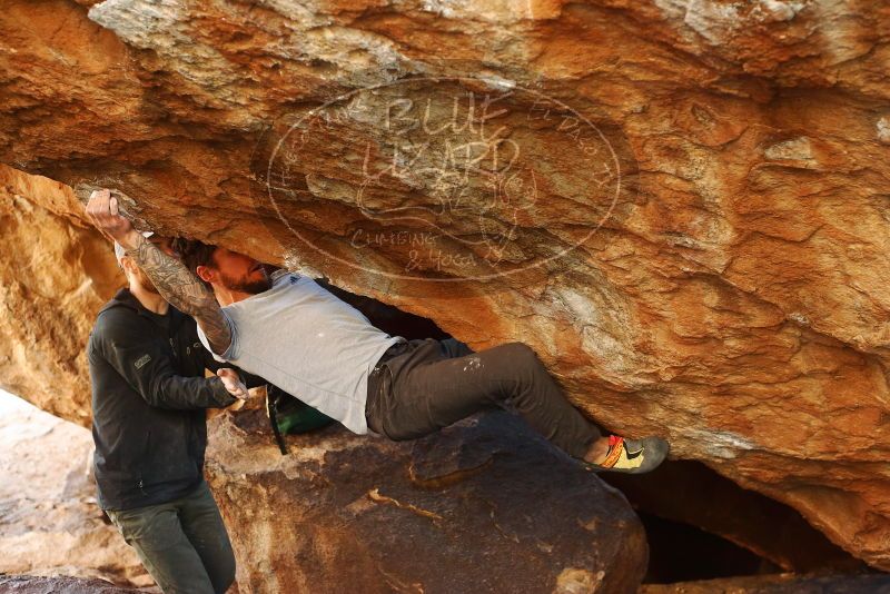 Bouldering in Hueco Tanks on 12/13/2019 with Blue Lizard Climbing and Yoga

Filename: SRM_20191213_1643230.jpg
Aperture: f/3.2
Shutter Speed: 1/250
Body: Canon EOS-1D Mark II
Lens: Canon EF 50mm f/1.8 II