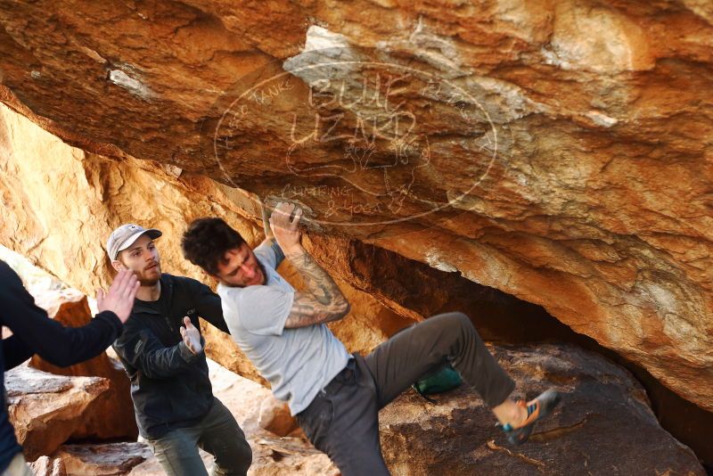 Bouldering in Hueco Tanks on 12/13/2019 with Blue Lizard Climbing and Yoga

Filename: SRM_20191213_1643352.jpg
Aperture: f/3.2
Shutter Speed: 1/250
Body: Canon EOS-1D Mark II
Lens: Canon EF 50mm f/1.8 II