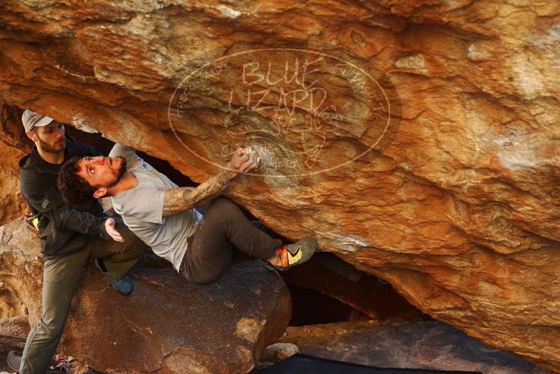 Bouldering in Hueco Tanks on 12/13/2019 with Blue Lizard Climbing and Yoga

Filename: SRM_20191213_1654240.jpg
Aperture: f/3.2
Shutter Speed: 1/250
Body: Canon EOS-1D Mark II
Lens: Canon EF 50mm f/1.8 II