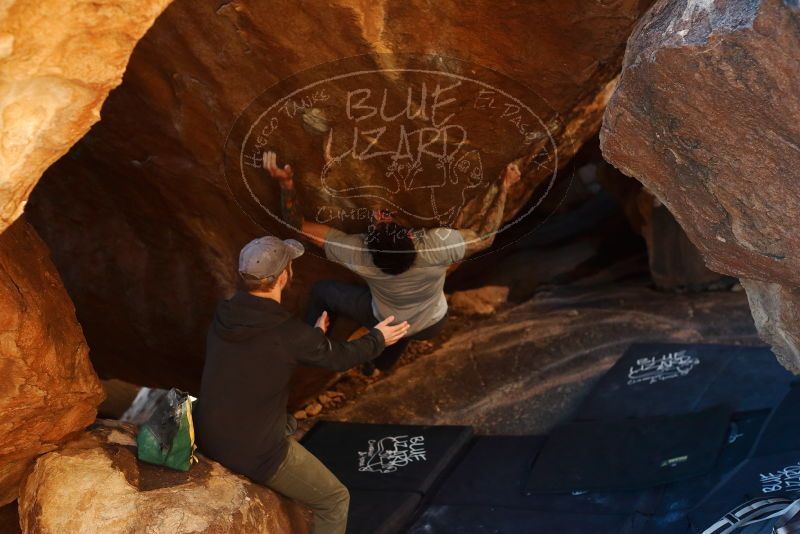 Bouldering in Hueco Tanks on 12/13/2019 with Blue Lizard Climbing and Yoga

Filename: SRM_20191213_1710110.jpg
Aperture: f/3.5
Shutter Speed: 1/250
Body: Canon EOS-1D Mark II
Lens: Canon EF 50mm f/1.8 II