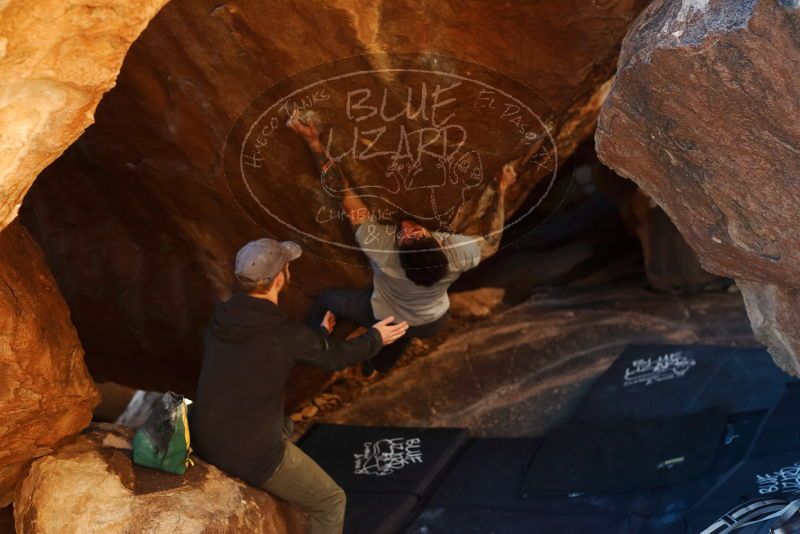 Bouldering in Hueco Tanks on 12/13/2019 with Blue Lizard Climbing and Yoga

Filename: SRM_20191213_1710111.jpg
Aperture: f/3.5
Shutter Speed: 1/250
Body: Canon EOS-1D Mark II
Lens: Canon EF 50mm f/1.8 II