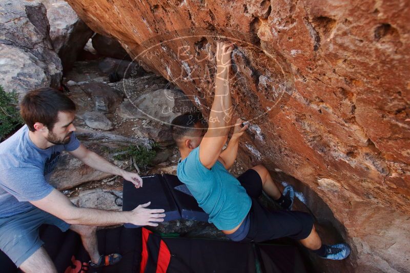 Bouldering in Hueco Tanks on 12/14/2019 with Blue Lizard Climbing and Yoga

Filename: SRM_20191214_1135120.jpg
Aperture: f/5.0
Shutter Speed: 1/250
Body: Canon EOS-1D Mark II
Lens: Canon EF 16-35mm f/2.8 L