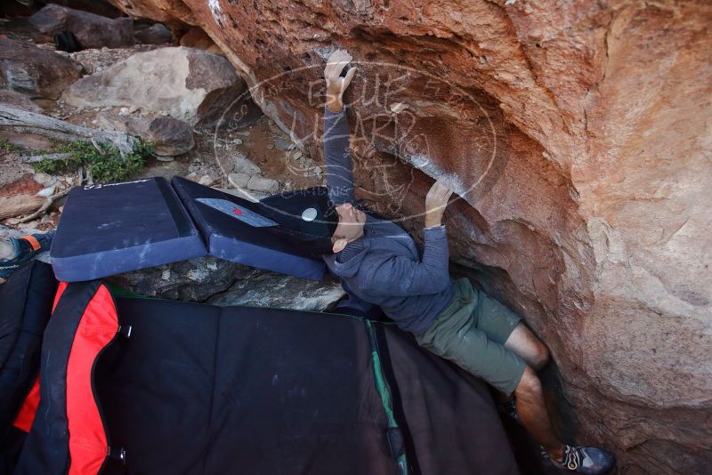 Bouldering in Hueco Tanks on 12/14/2019 with Blue Lizard Climbing and Yoga

Filename: SRM_20191214_1138180.jpg
Aperture: f/3.5
Shutter Speed: 1/250
Body: Canon EOS-1D Mark II
Lens: Canon EF 16-35mm f/2.8 L