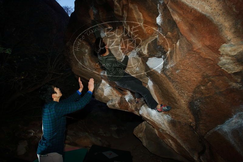 Bouldering in Hueco Tanks on 12/15/2019 with Blue Lizard Climbing and Yoga

Filename: SRM_20191215_1037170.jpg
Aperture: f/8.0
Shutter Speed: 1/250
Body: Canon EOS-1D Mark II
Lens: Canon EF 16-35mm f/2.8 L