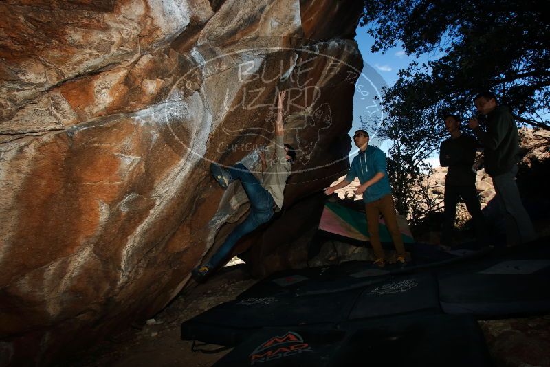 Bouldering in Hueco Tanks on 12/15/2019 with Blue Lizard Climbing and Yoga

Filename: SRM_20191215_1054300.jpg
Aperture: f/8.0
Shutter Speed: 1/250
Body: Canon EOS-1D Mark II
Lens: Canon EF 16-35mm f/2.8 L