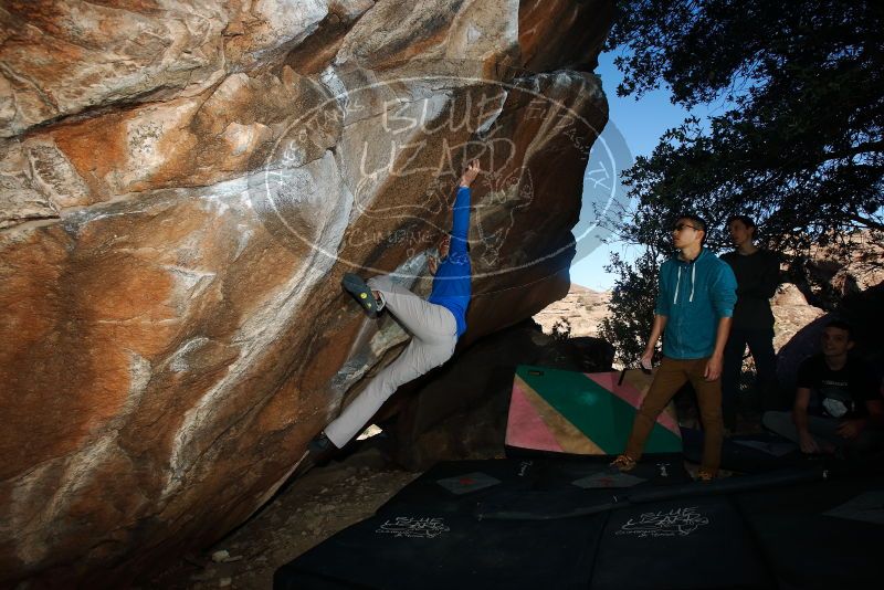 Bouldering in Hueco Tanks on 12/15/2019 with Blue Lizard Climbing and Yoga

Filename: SRM_20191215_1056540.jpg
Aperture: f/8.0
Shutter Speed: 1/250
Body: Canon EOS-1D Mark II
Lens: Canon EF 16-35mm f/2.8 L