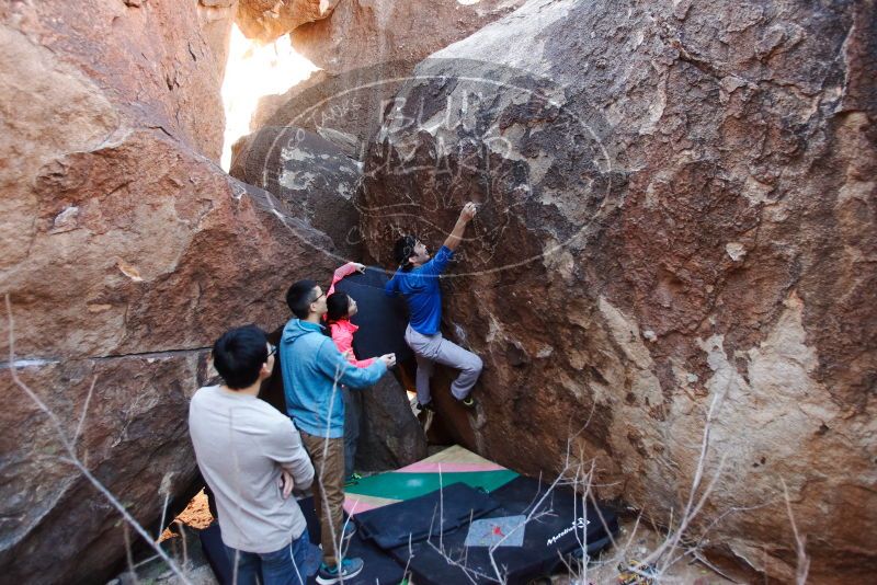 Bouldering in Hueco Tanks on 12/15/2019 with Blue Lizard Climbing and Yoga

Filename: SRM_20191215_1113120.jpg
Aperture: f/2.8
Shutter Speed: 1/250
Body: Canon EOS-1D Mark II
Lens: Canon EF 16-35mm f/2.8 L