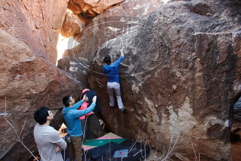 Bouldering in Hueco Tanks on 12/15/2019 with Blue Lizard Climbing and Yoga

Filename: SRM_20191215_1113270.jpg
Aperture: f/5.0
Shutter Speed: 1/160
Body: Canon EOS-1D Mark II
Lens: Canon EF 16-35mm f/2.8 L