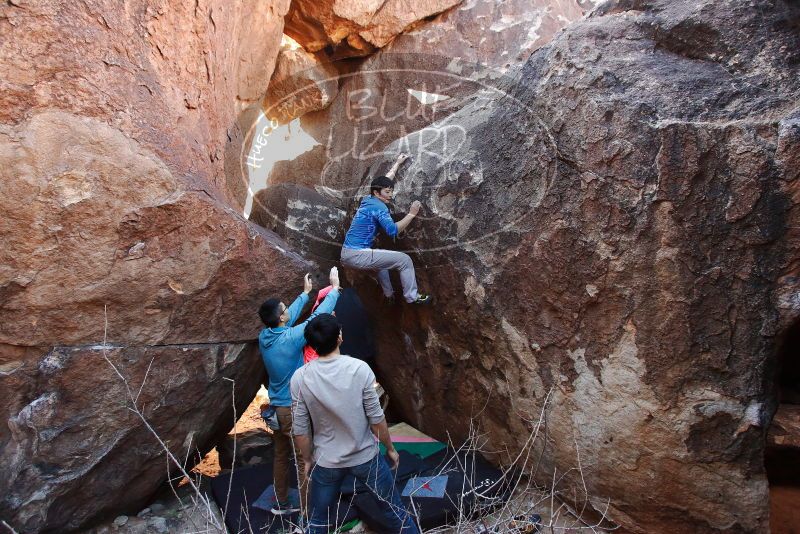 Bouldering in Hueco Tanks on 12/15/2019 with Blue Lizard Climbing and Yoga

Filename: SRM_20191215_1113380.jpg
Aperture: f/5.0
Shutter Speed: 1/160
Body: Canon EOS-1D Mark II
Lens: Canon EF 16-35mm f/2.8 L